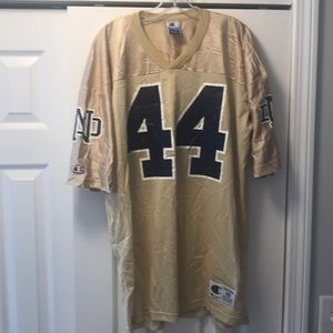 Vintage Champion Notre Dame Football Jersey 44 L